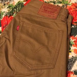 Men’s Levis’ 31x34 Khaki Matchstick Skinny